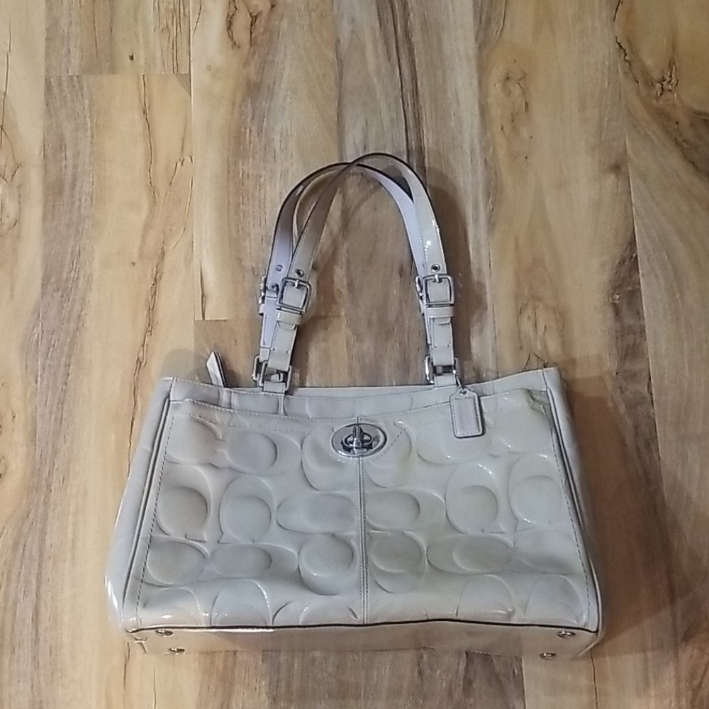 Coach nude handbag